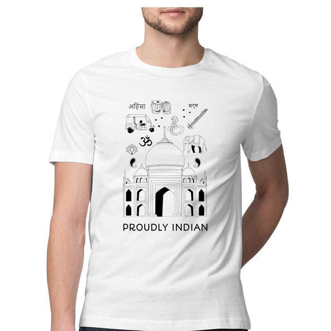 Proudly Indian Half Sleeve T-Shirt
