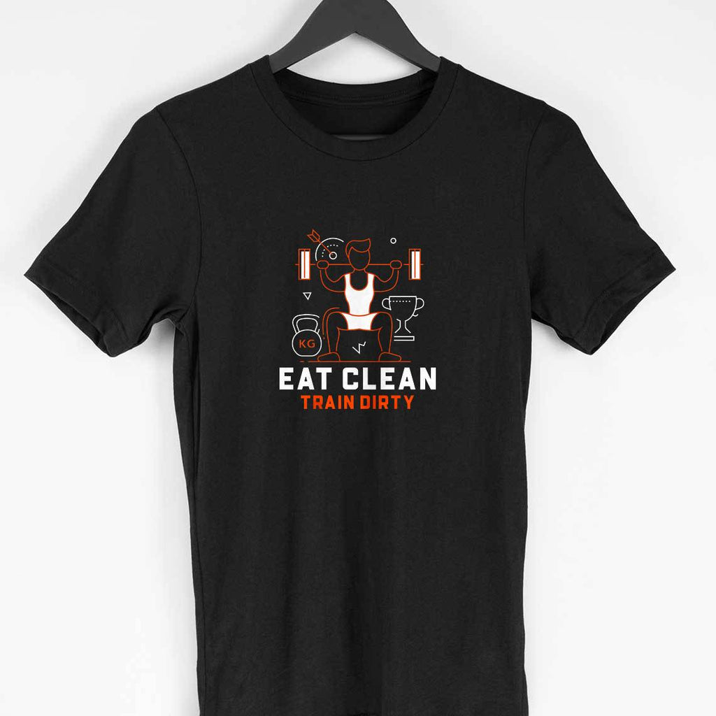 Eat Clean Train Dirty Half Sleeve T-Shirt