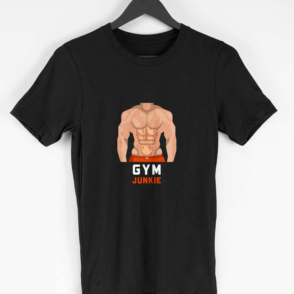 Gym Junkie Half Sleeve T-Shirt