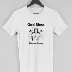 God Bless This Gain Half Sleeve T-Shirt