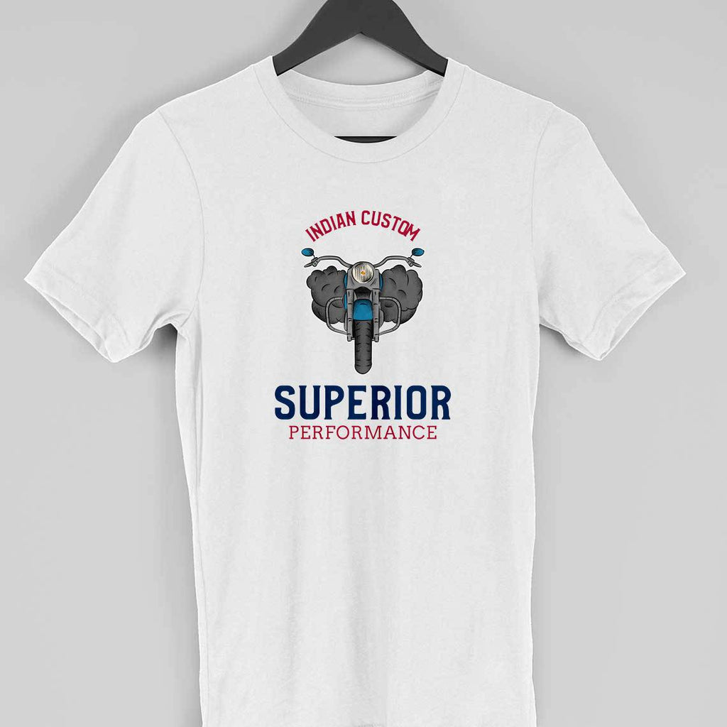 Indian Custom Superbike Performance Half Sleeve T-Shirt
