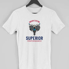 Indian Custom Superbike Performance Half Sleeve T-Shirt