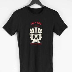 I am dad biker.... Nothing can scare me Half Sleeve T-Shirt