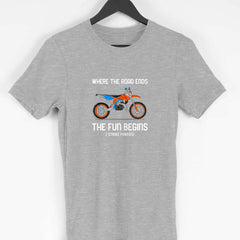 Where The Road Ends Fun Begins Half Sleeve T-Shirt