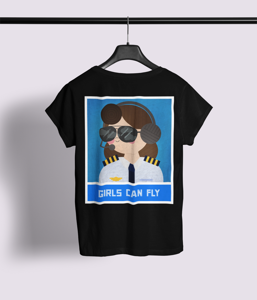 Girls can fly Half Sleeve T-Shirt