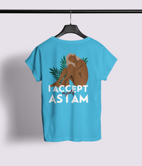 I Accept Muself As I Am Half Sleeve T-Shirt
