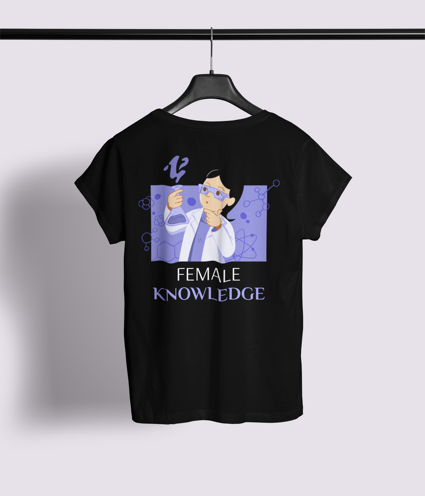 Female Knowledge Half Sleeve T-Shirt