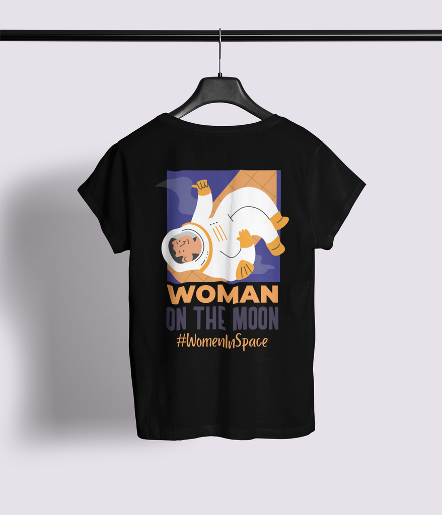 Woman On The Moon Half Sleeve T-Shirt