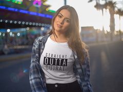 Straight Outta Gujrat (WOMEN) Half Sleeve T-Shirt