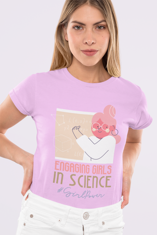 Engaging Girls In Science Half Sleeve T-Shirt