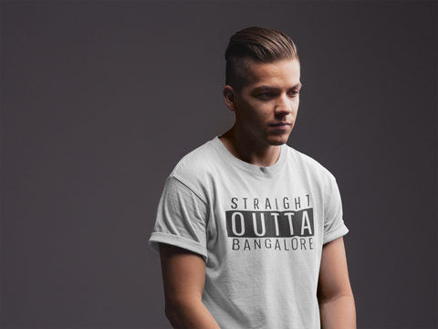 Straight Outta Banglore (MEN) Half Sleeve T-Shirt