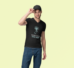 Work Hard Stay High Half Sleeve T-Shirt