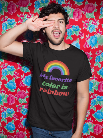 My Favourite colour is rainbow Half Sleeve T-Shirt
