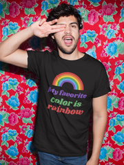 My Favourite colour is rainbow Half Sleeve T-Shirt