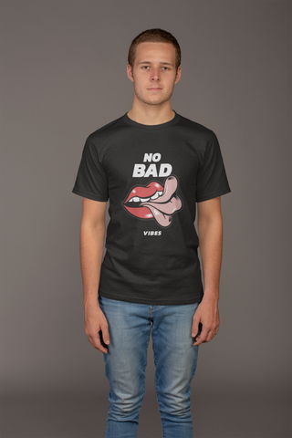 No Bad Vibes (MEN) Half Sleeve T-Shirt