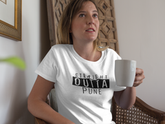 Straight Outta Pune (WOMEN) Half Sleeve T-Shirt