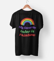 My Favourite colour is rainbow Half Sleeve T-Shirt
