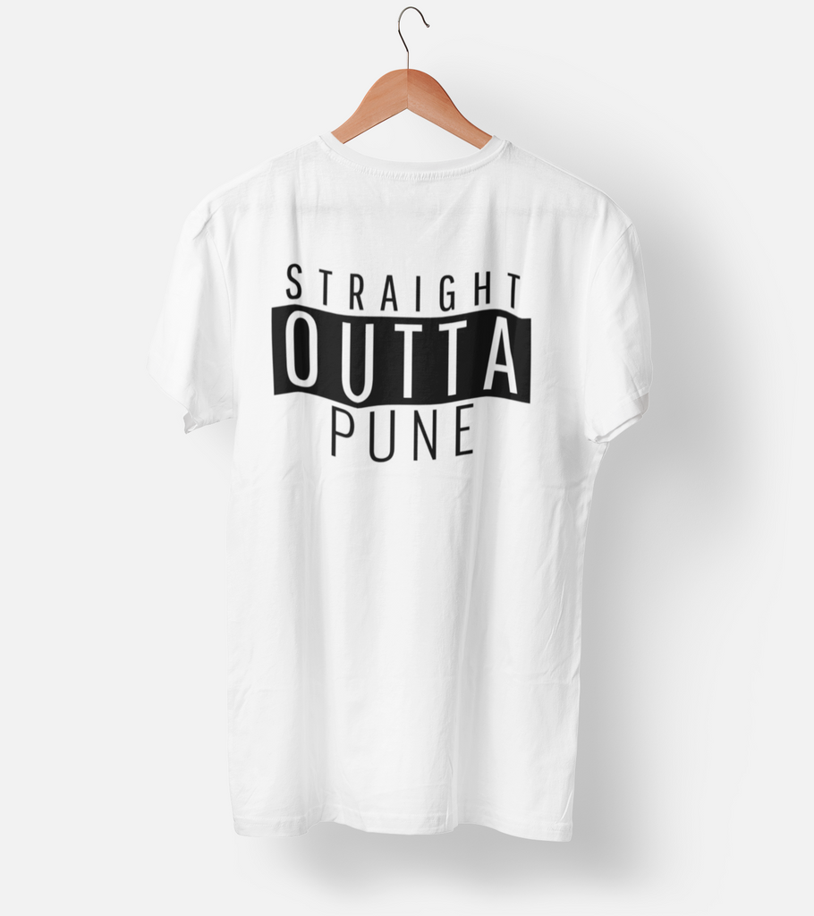 Straight Outta Pune (MEN) Half Sleeve T-Shirt