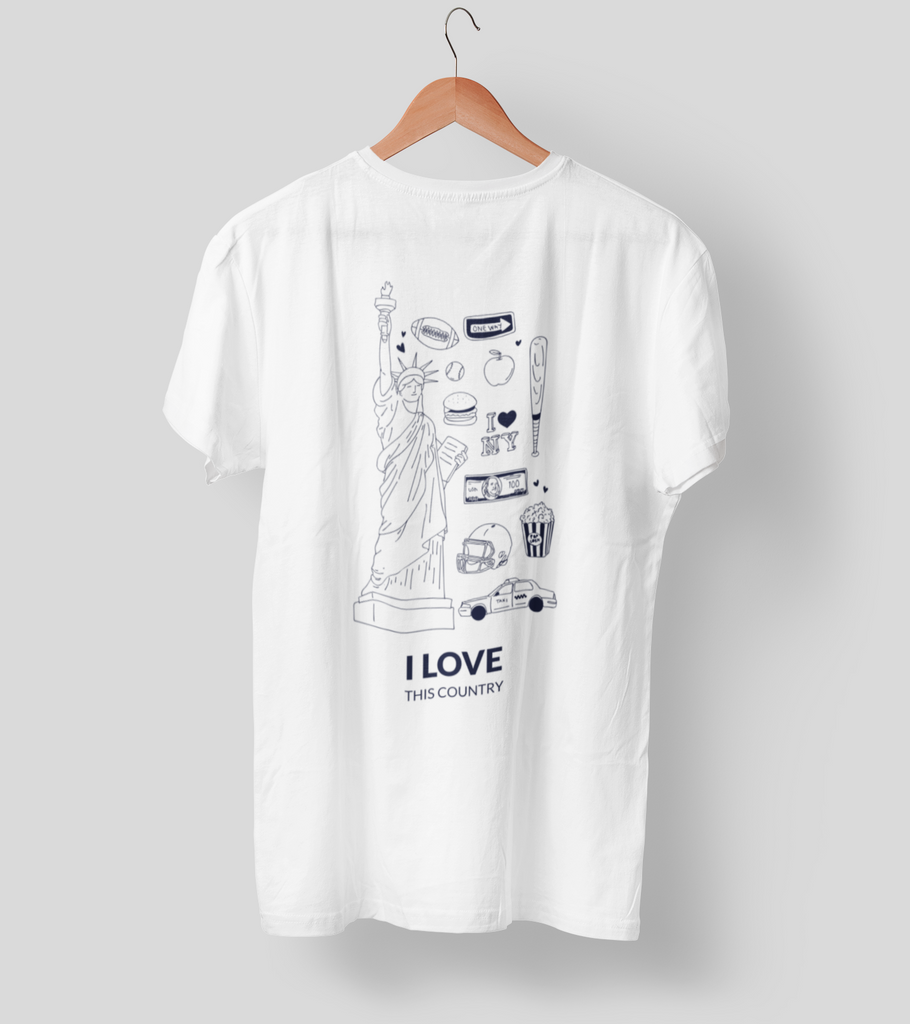 I love this country (USA) Half Sleeve T-Shirt