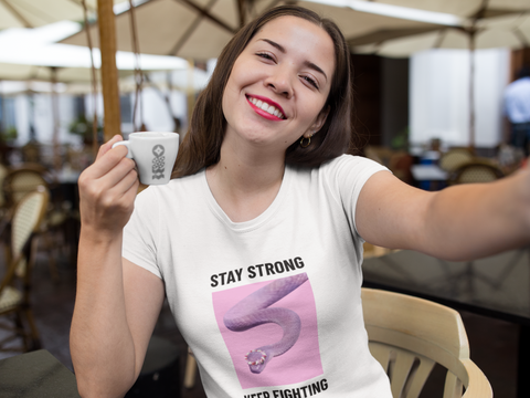 Stay Strong Keep Fighting (Female) Half Sleeve T-Shirt