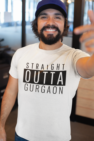 Straight Outta Gurgaon (MEN) Half Sleeve T-Shirt