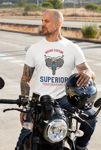 Indian Custom Superbike Performance Half Sleeve T-Shirt