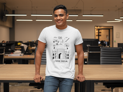 Patriotic Indian Half Sleeve T-Shirt
