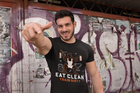 Eat Clean Train Dirty Half Sleeve T-Shirt