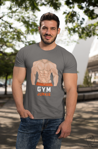 Gym Junkie Half Sleeve T-Shirt