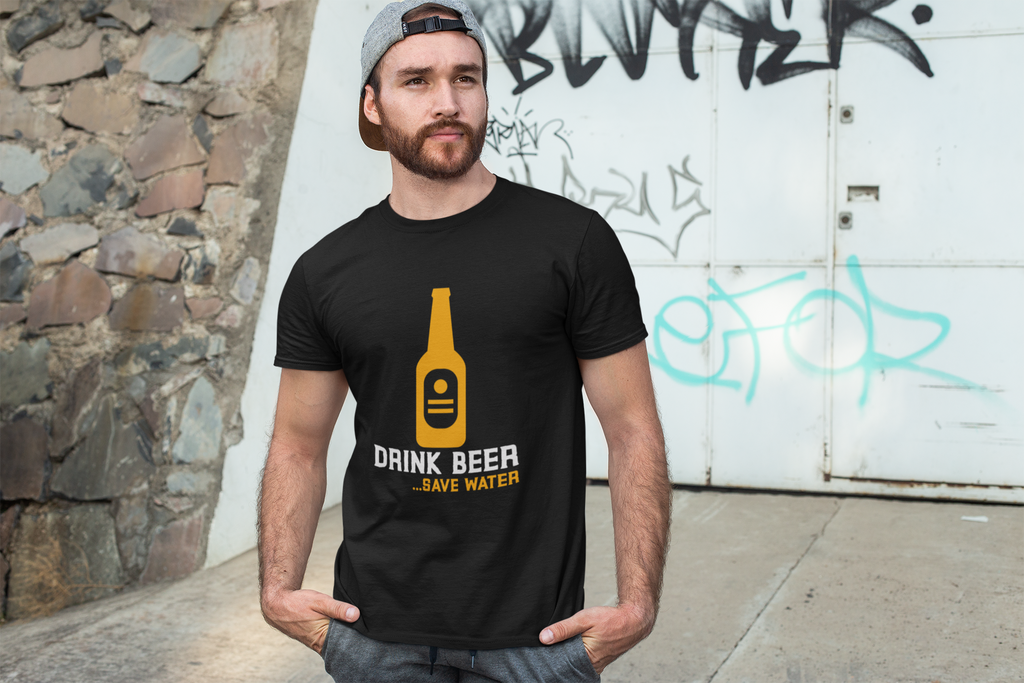 Drink Beer Save Water Half Sleeve T-Shirt