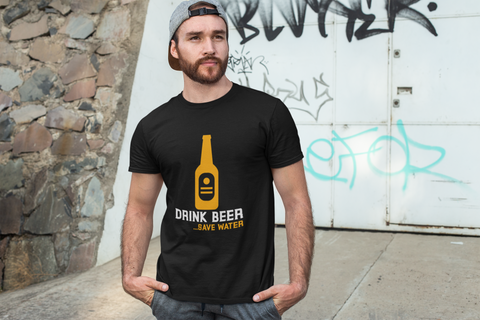 Drink Beer Save Water Half Sleeve T-Shirt