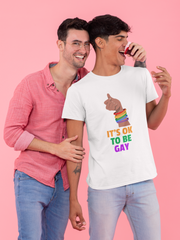 Its ok to be gay Half Sleeve T-Shirt