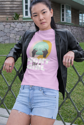 Fight like a girl Half Sleeve T-Shirt