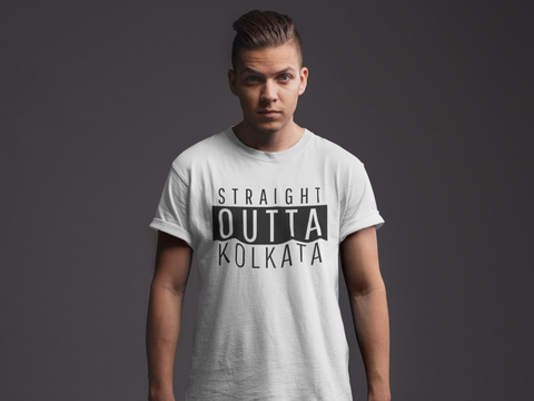 Straight Outta Kolkata (MEN) Half Sleeve T-Shirt