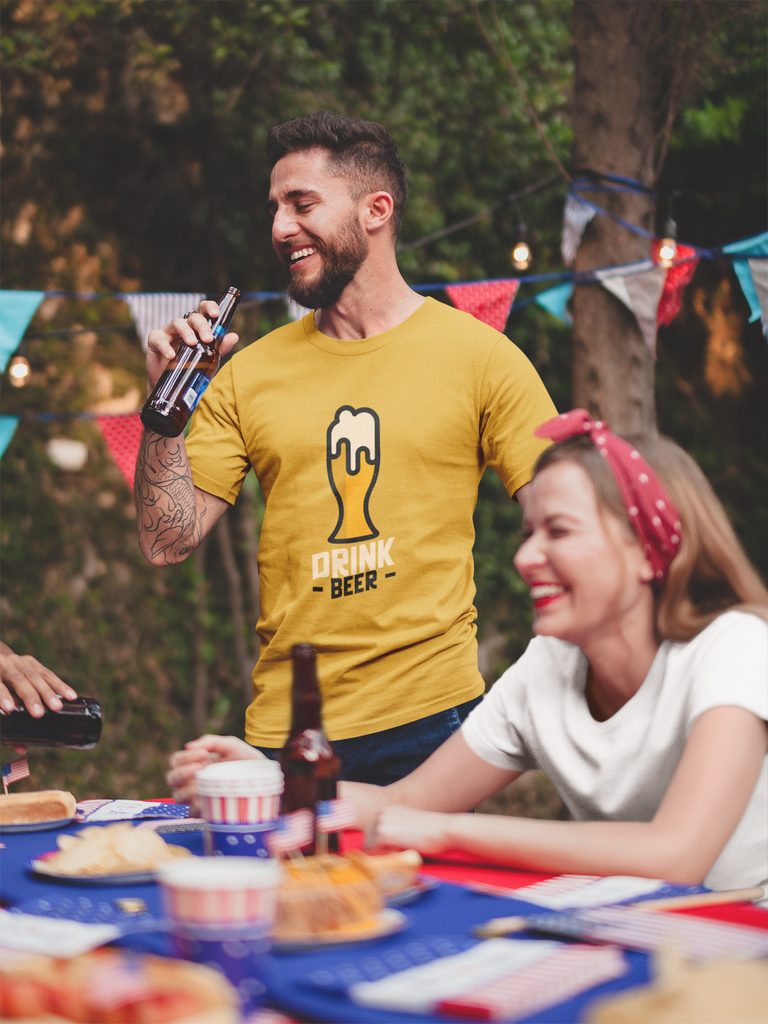 Drink Beer Half Sleeve T-Shirt